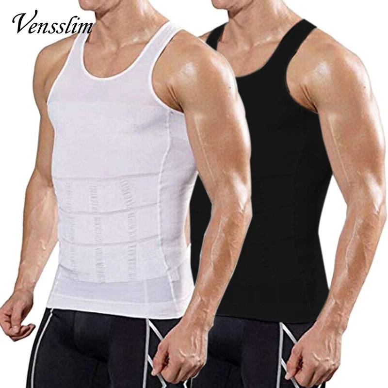 YBFDO Hommes Body Shaper Slimming Compression Vest Undershirt Soumission Taille Sans Couture Tank Top Ventre Ventre Poids Perte De Poids Shapewear