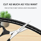 2M Flexible Spiral Cable Protector Wire 10/16mm Storage Wire Protection Cover Computer Cord Clip Organizer Management Tool