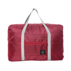 Solid Color Waterproof Folding Travel Bag Lightweight Large Capacity Luggage Bag