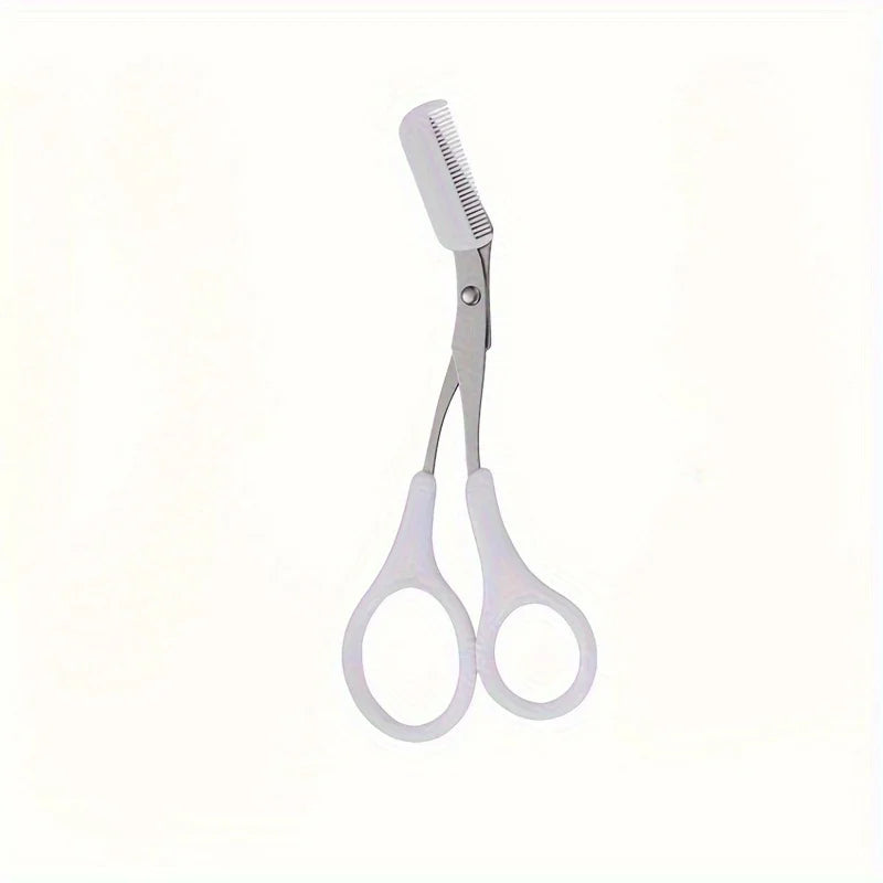 1/3PCS Eyebrow Trimmer Makeup Tools Stainless Steel Eyebrow Scissors with Comb Hair Removal  Eyebrows Shaping Makeup Tools