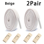 Elastic Laces Sneakers Tennis No Tie Shoe laces Lock Shoelaces without ties Kids Adult Shoelace Shoes Accessories 1Pair/2Pair