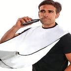 Male Shaving Apron Beard Catcher Cape Care Bib Face Shaved Hair Adult Bibs Shaver Cleaning Hairdresser for Man Clean Apron Gift