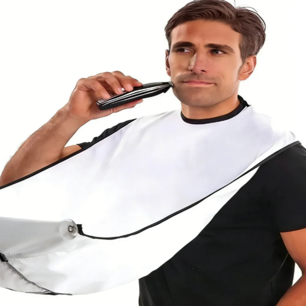 Male Shaving Apron Beard Catcher Cape Care Bib Face Shaved Hair Adult Bibs Shaver Cleaning Hairdresser for Man Clean Apron Gift