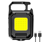 Super Bright MINI COB Keychain Flashlight Charging Lamp Camping Lights with Magnet 3 Lighting Modes for Camping Home