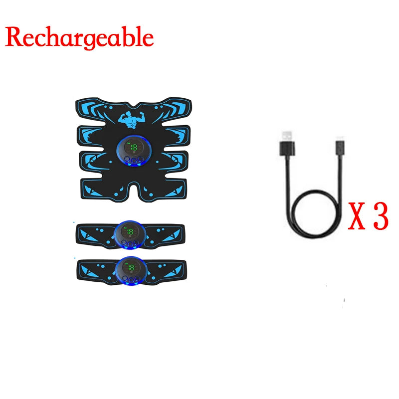 EMS Muscle Stimulator Smart Electric Fitness Abdominal Training Weight Loss Stickers Muscle Relax Body Slimming Shaping Massager