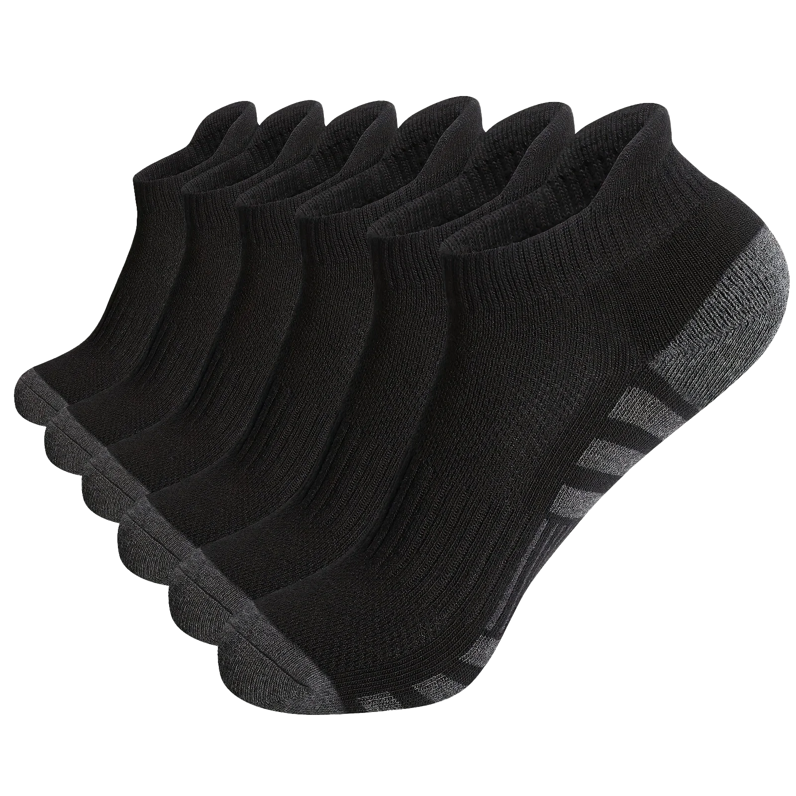 3 Pairs Ankle Athletic Running Socks Cushioned  Breathable Low Cut Sports Tab Socks For Men And Women
