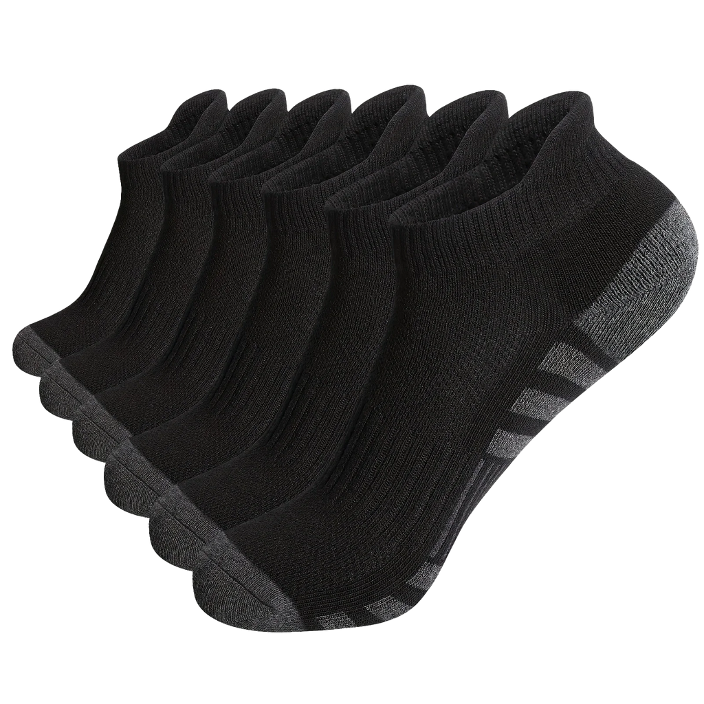 3 Pairs Ankle Athletic Running Socks Cushioned  Breathable Low Cut Sports Tab Socks For Men And Women