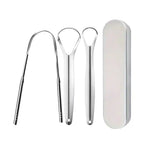 Outils de soins oraux en acier inoxydable, Brosse de langue de mauvaise haleine