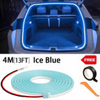 Car high brightness trunk lighting ambient light interior decoration LED wiring free automatic sensing tailgate light strip