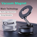 K007 Strong Magnetic Car Phone Holder Foldable Design 360° Adjustable Vacuum Mount for Car/Desk/Bathroom/Universal Use Holder