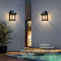 Solar Outdoor Waterproof LED Wall Light Powerful Solar Energy Lamp with Light Sensor for Garden Yard Fence House Decoration