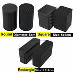 Black Adhesive Tape Household Use Touches Fastener Pad Fixed Patch Double Sided Mat Grip Strap Self-adhesive DIY Apparel