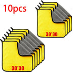 1/2/6/10pcs Microfiber Cleaning Towel Thicken Soft Drying Cloth Car Body Washing Towels Double Layer Clean Rags Car Accessories