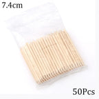 100/50Pcs Orange Wood Nail Sticks Double Sided Cuticle Pusher Remover Rhinestones Dotting Tools Nail Art Manicure Pedicure Care