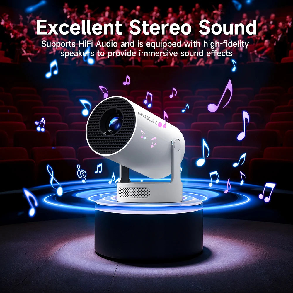 Magcubic 8K Wifi6 Projector 290ANSI Android 14 Dual WIFI Allwinner H726 BT5.4 1280*720P Home Cinema Outdoor Portable HY300 Pro +