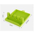 Kitchen Spatula Rack Pot Lid Rack Shelves Countertop Shovel Spoon Shelf Soup Spoon Pad Put Soup Spoon Chopsticks Holder