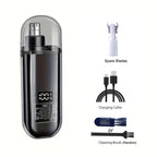 2 In 1 Electric Portable Ear And Nose Hair Trimmer Clipper 2024 Professional Painless Portable Eyebrow For Men