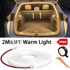 Car high brightness trunk lighting ambient light interior decoration LED wiring free automatic sensing tailgate light strip