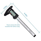 0-150mm High Strength Plastic Student Home Woodworking Gap Play Measuring Calipers Electronic Digital Calipers