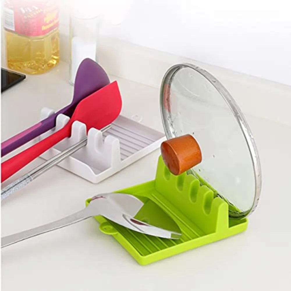 Kitchen Spatula Rack Pot Lid Rack Shelves Countertop Shovel Spoon Shelf Soup Spoon Pad Put Soup Spoon Chopsticks Holder