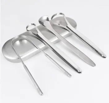 Outils de soins oraux en acier inoxydable, Brosse de langue de mauvaise haleine