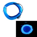 1M/3M/5M Neon LED Car Interior Decorative Lamps Strips USB Drive For DIY Decorative Dashboard Console Ambient Light Cold Light
