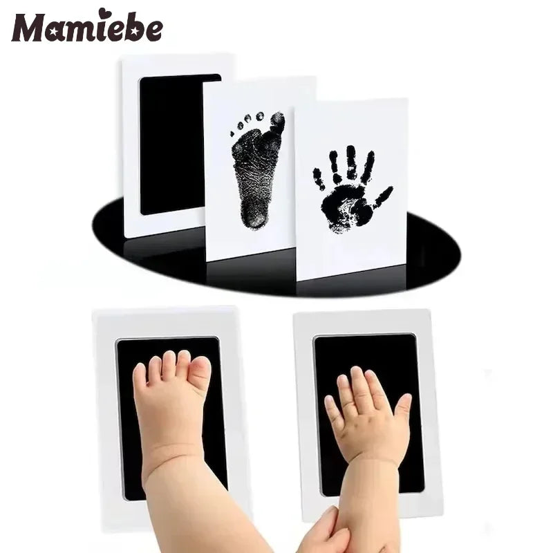 Baby Care Non-Toxic Baby Handprint Footprint Imprint Kit Baby Souvenirs Newborn Footprint Ink Pad for Newborn Baby Gifts