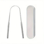 Outils de soins oraux en acier inoxydable, Brosse de langue de mauvaise haleine
