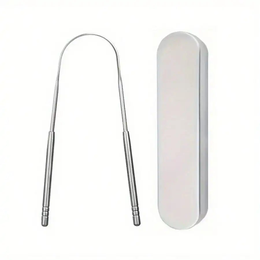 Outils de soins oraux en acier inoxydable, Brosse de langue de mauvaise haleine