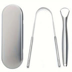 Outils de soins oraux en acier inoxydable, Brosse de langue de mauvaise haleine