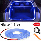 Car high brightness trunk lighting ambient light interior decoration LED wiring free automatic sensing tailgate light strip