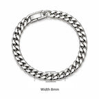 Stainless Steel Braided Double Row Front and Rear Fish Scale Alloy Magnetic Buckle Bracelet with Keel Jewelry New Model