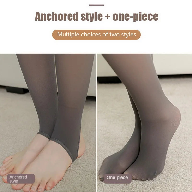 Leggings Thermiques Femmes Hiver Chaud Sexy Élastique