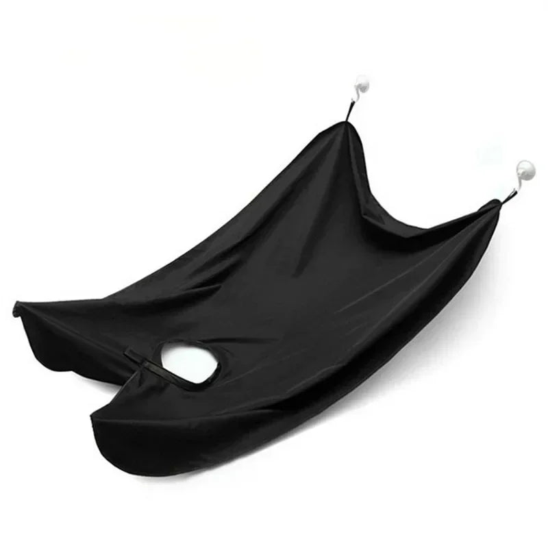 1pc Men Beards Shaving Aprons Creative Wall Mirror Suction Haircut Wrap Cape Home Salon Moustache Beard Shaving Apron