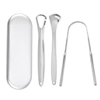 Outils de soins oraux en acier inoxydable, Brosse de langue de mauvaise haleine