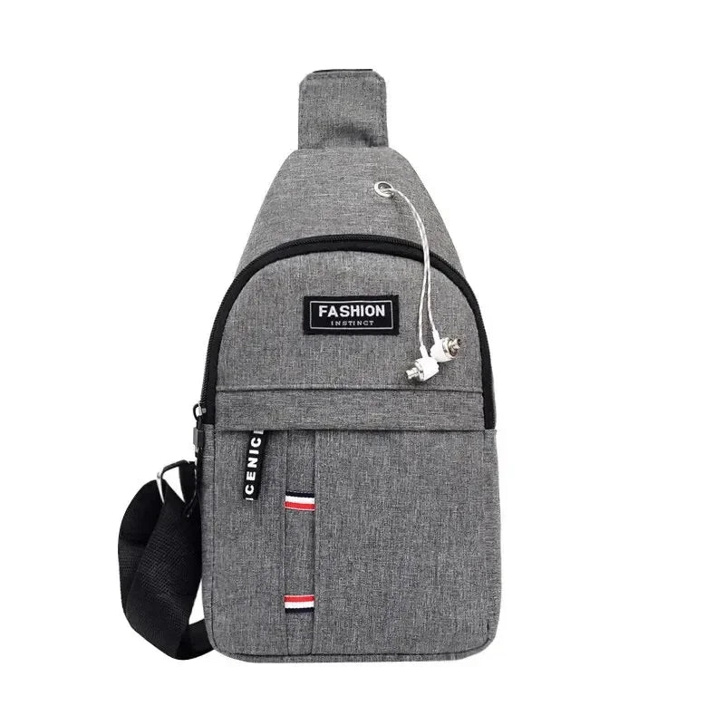 Fashionable and Trendy Lightweight Single Minimalist Shoulder Crossbody Bag for Men with Large Capacity for Leisure and Sports