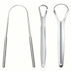 Outils de soins oraux en acier inoxydable, Brosse de langue de mauvaise haleine