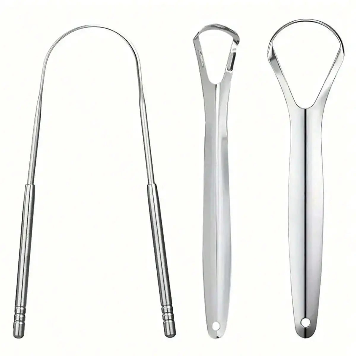 Outils de soins oraux en acier inoxydable, Brosse de langue de mauvaise haleine
