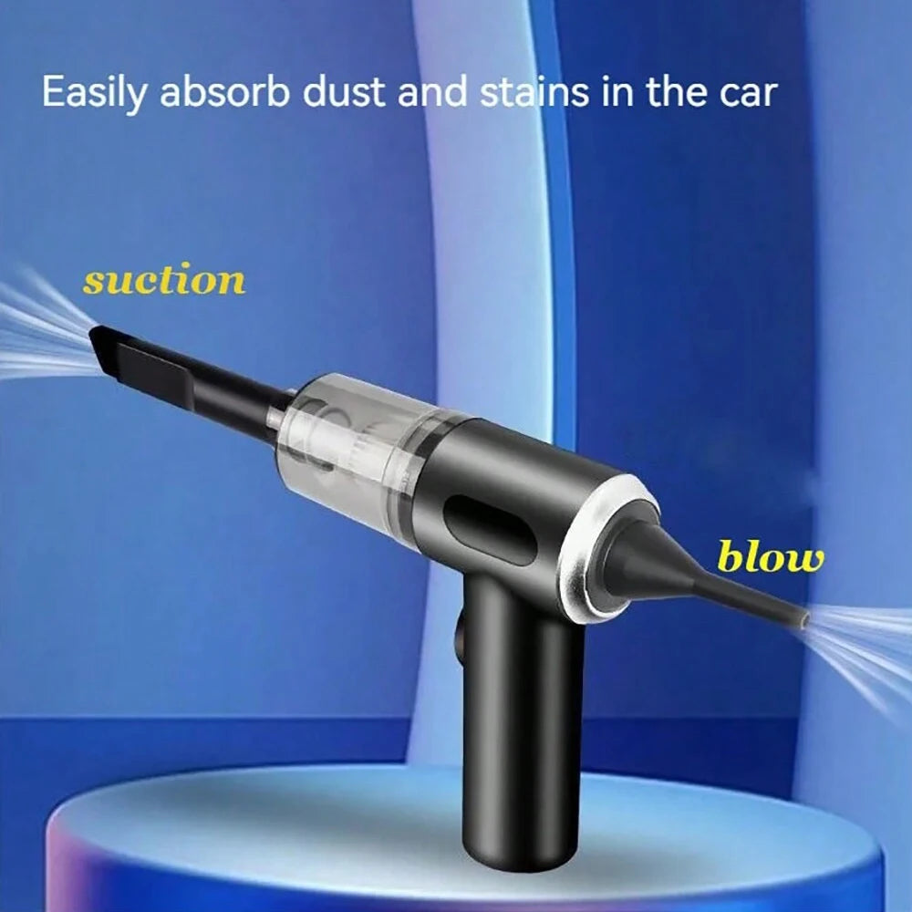 3 En 1 Aspiration Intégrée Et Soufflage Aspirateur À Vide USB Chargeur De Petit Aspirateur Domestique De Voiture