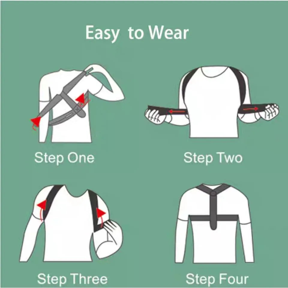 Adjustable Posture Corrector Belt Clavicle Spine Support Upper Back Neck Brace for Home Office Sport Use Shoulder Back Brace
