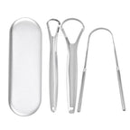 Outils de soins oraux en acier inoxydable, Brosse de langue de mauvaise haleine