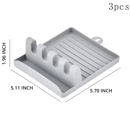 1PC Multi-Functional Kitchen Utensil Holder Pot Lid Rack Spoon Shelf Chopsticks Holder Countertop Spatula Organizer Soup Spoon P