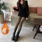 Leggings Thermiques Femmes Hiver Chaud Sexy Élastique