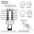 Curtain Garland for Windows USB-Powered Fairy Lights Festoon with Remote Control Garland LED Lights for Decor Garden Lights