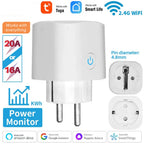 Smart Plug WIFI/Zigbee EU Smart Socket With Power Monitor Timing Voice Control Smart Home DIY Works Whit Alexa Google Home Alice