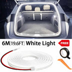 Car high brightness trunk lighting ambient light interior decoration LED wiring free automatic sensing tailgate light strip