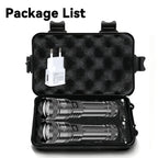 High Strong Power Led Flashlights 2000LM Tactical Torch with Display Light USB Charging Camping Fishing Emergency Zoom Lantern