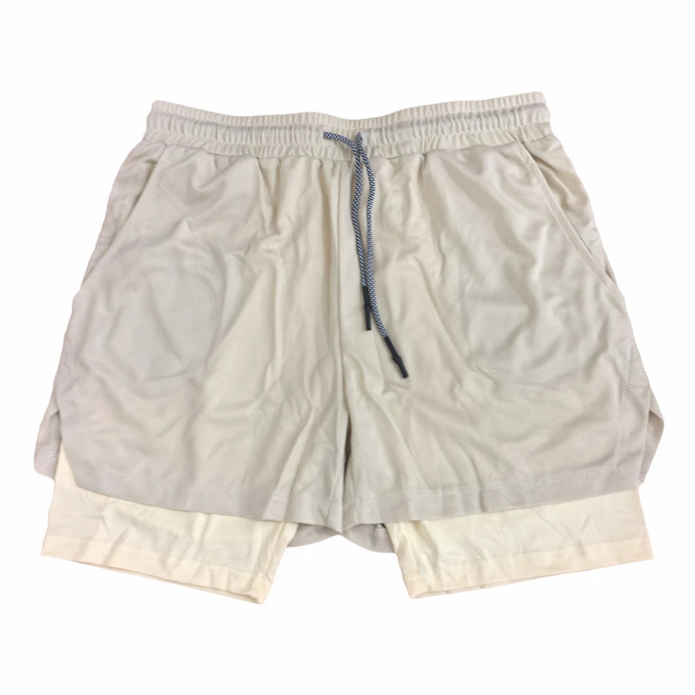Camo Running Shorts Men Gym Sports Shorts 2 In 1 Quick Dry Workout Training Gym Fitness Jogging Short Pants Summer Men Shorts