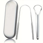 Outils de soins oraux en acier inoxydable, Brosse de langue de mauvaise haleine
