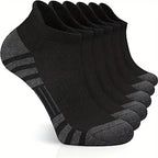 3 Pairs Ankle Athletic Running Socks Cushioned  Breathable Low Cut Sports Tab Socks For Men And Women